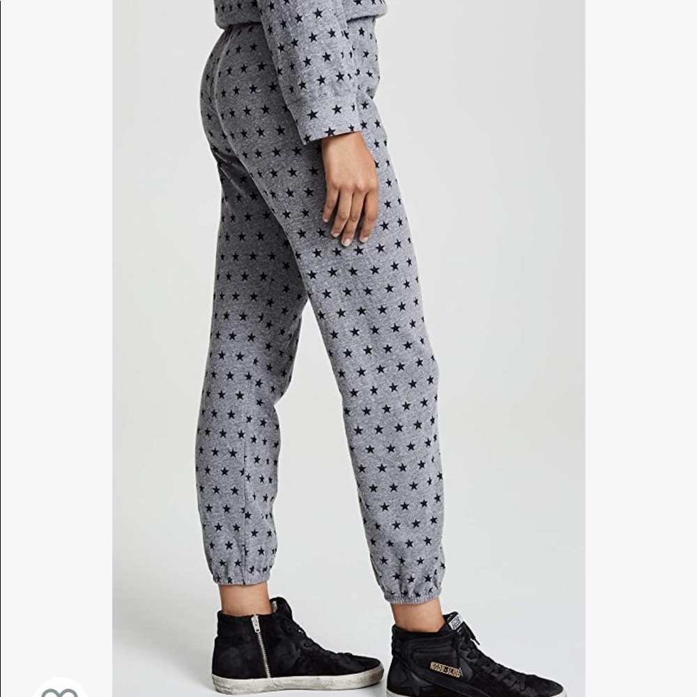 Monrow Women's Dark Heather Star Sweats